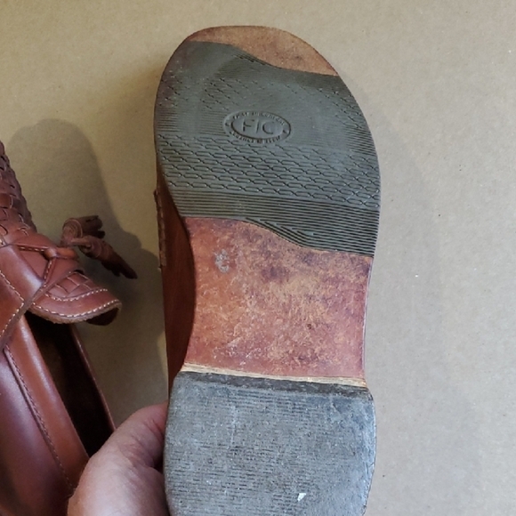 Johnston & Murphy Brown Leather Oxfords with Woven Design And Tassels 8.5 W - Picture 5 of 11